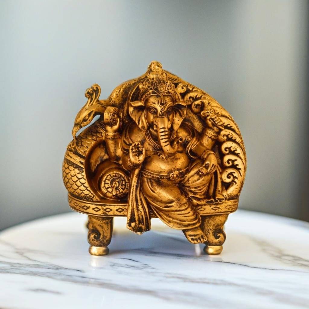     			Miss Peach Palm Ganesha Showpiece 18.5 cm - Pack of 1