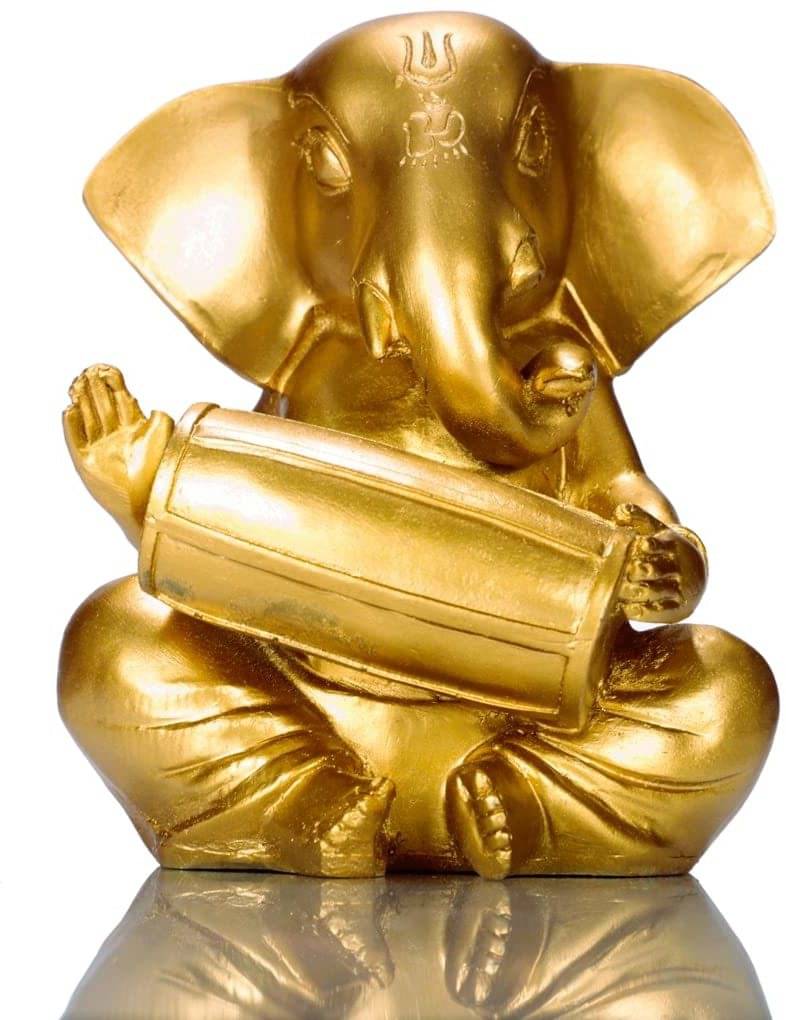 Miss Peach Palm Ganesha Showpiece 15 cm - Pack of 1 Miss Peach Palm Ganesha Showpiece 15 cm - Pack of 1
