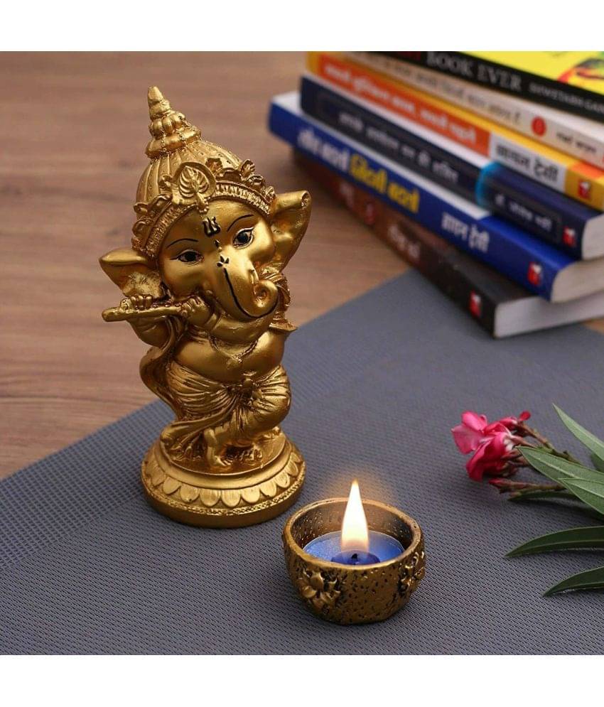 Miss Peach Palm Ganesha Showpiece 15 cm - Pack of 1 Miss Peach Palm Ganesha Showpiece 15 cm - Pack of 1