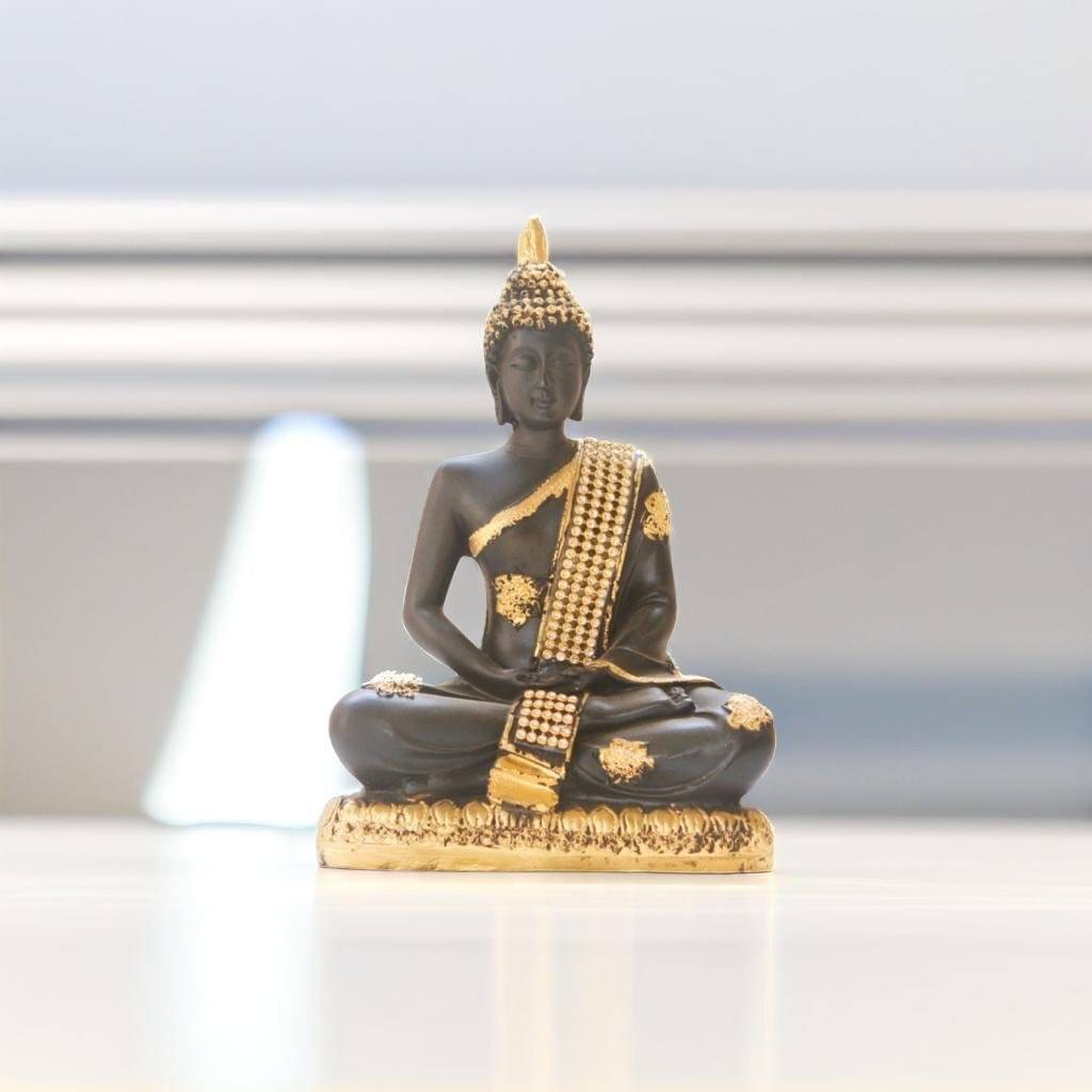 Miss Peach Samadhi Buddha Showpiece 19.5 cm - Pack of 1     			Miss Peach Samadhi Buddha Showpiece 19.5 cm - Pack of 1