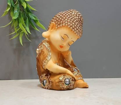 Miss Peach Samadhi Buddha Showpiece 18 cm - Pack of 1 Miss Peach Samadhi Buddha Showpiece 18 cm - Pack of 1