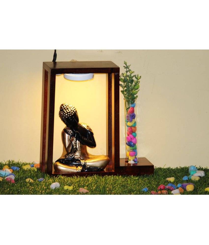 Miss Peach Samadhi Buddha Showpiece 23 cm - Pack of 1 Miss Peach Samadhi Buddha Showpiece 23 cm - Pack of 1