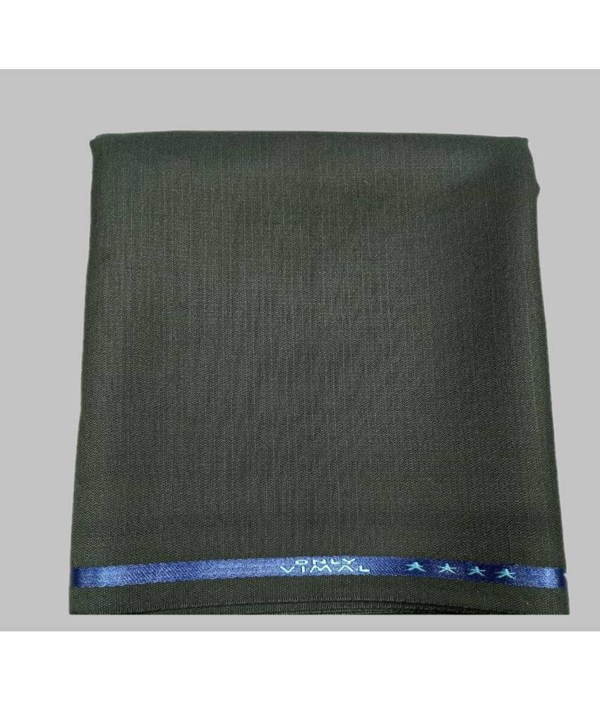ONLY VIMAL Green Polyester Blend Men's Unstitched Pant Piece ( Pack of 1 ) ONLY VIMAL Green Polyester Blend Men's Unstitched Pant Piece ( Pack of 1 )