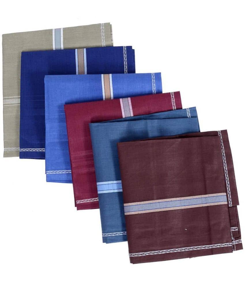 THRIFTKART Multicolor Cotton Men's Handkerchief ( Pack of 6 ) - Jewellery Sets | Buy online on ZillyBuy