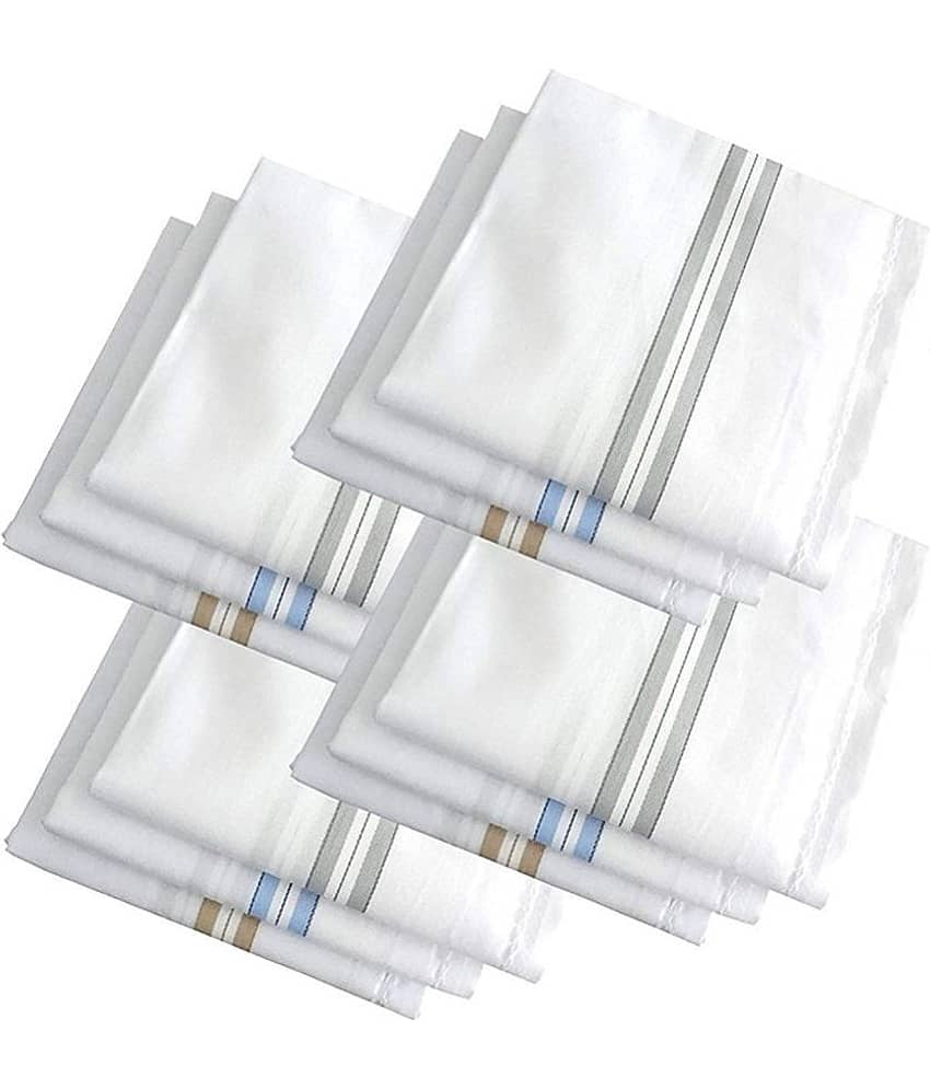 THRIFTKART White Cotton Men's Handkerchief ( Pack of 12 ) - Jewellery Sets | Buy online on ZillyBuy