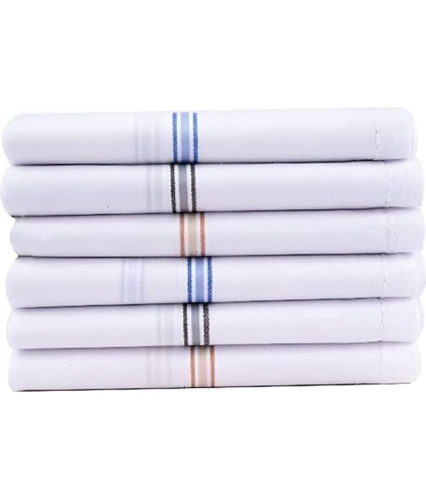 THRIFTKART White Cotton Men's Handkerchief ( Pack of 6 ) - Jewellery Sets | Buy online on ZillyBuy