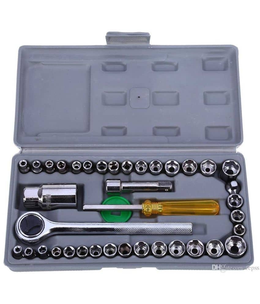 18-ENTERPRISE 40 in 1 Pcs Tool Kit & Screwdriver and Socket Set | 40-Piece Bit & Socket Set (Pack of 1).