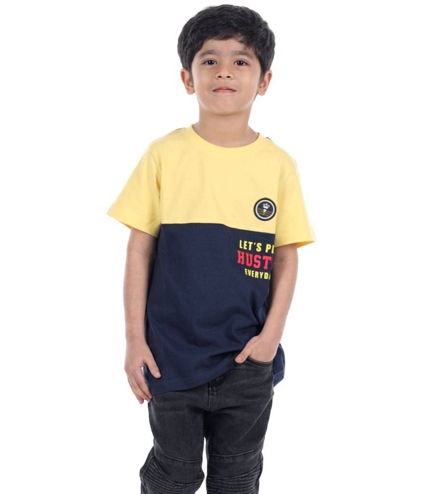     			3PIN Pack of 1 Boys Cotton T-Shirt ( Navy )