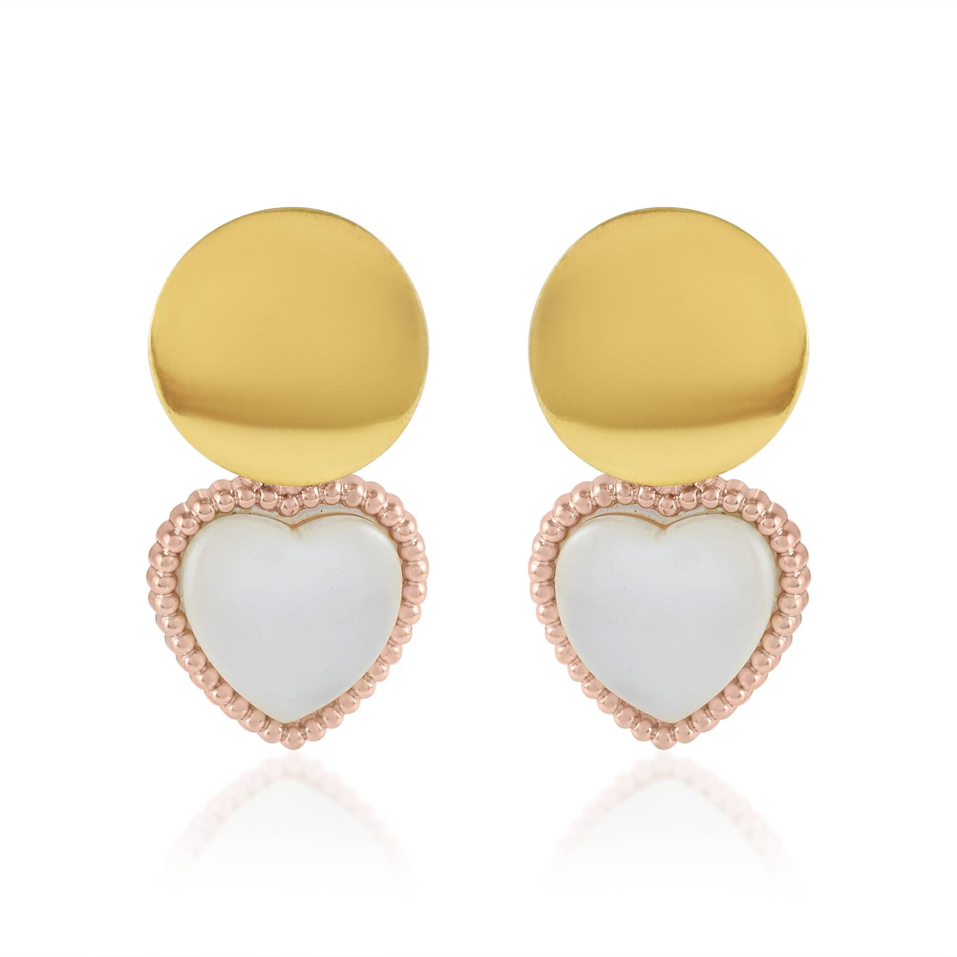     			ADMIER Golden Stud Earrings ( Pack of 1 )