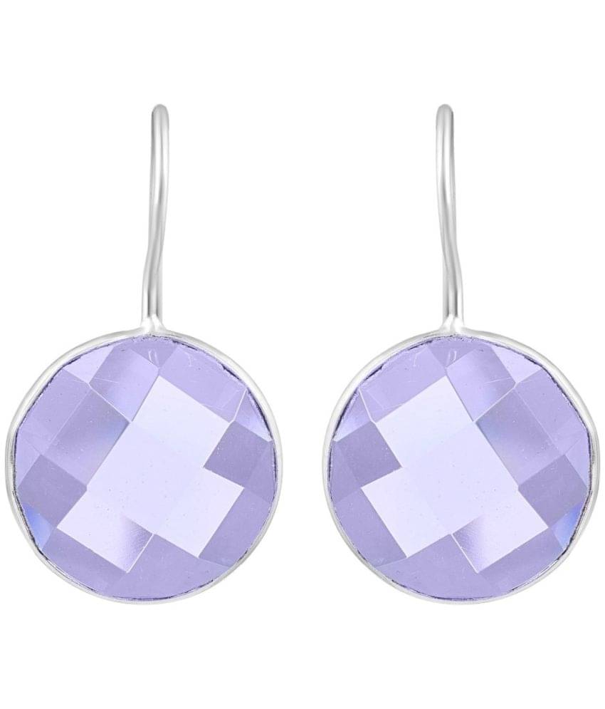     			ADMIER Light Purple Drop Earrings ( Pack of 1 )