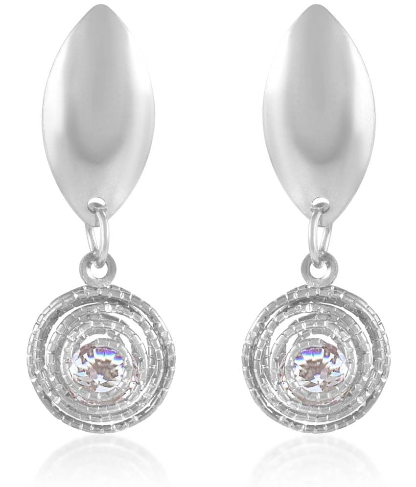     			ADMIER Silver Drop Earrings ( Pack of 1 )