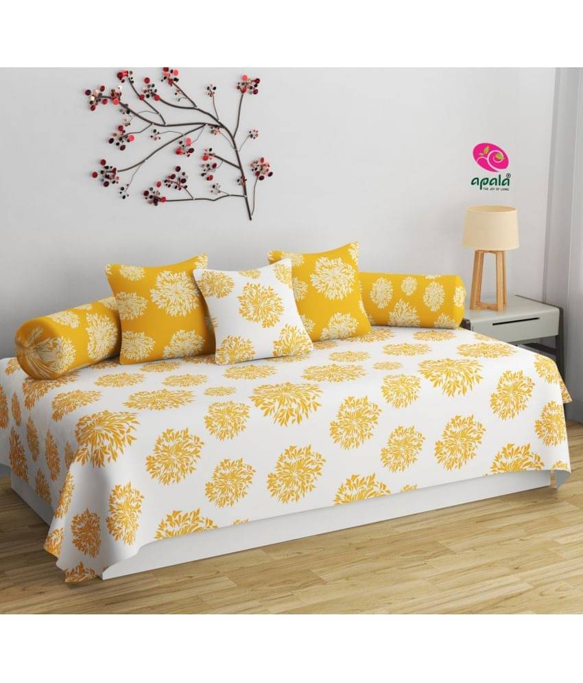 Apala Microfibre Polka Dots Diwan Set 6 Pcs - Multi Apala Microfibre Polka Dots Diwan Set 6 Pcs - Multi