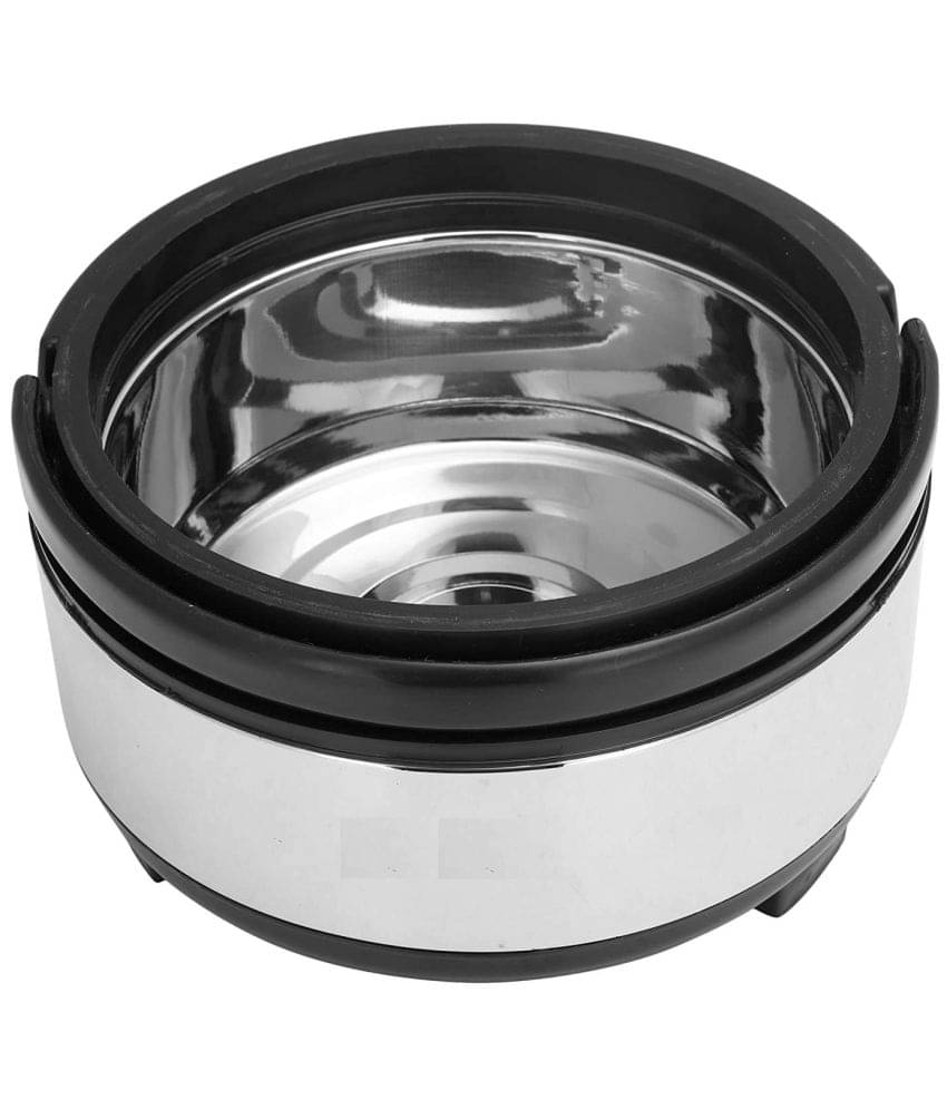     			BOWLMAN Caserole Hot-Pot for Food/Roti Silver Steel Thermoware Casserole ( Set of 1 , 1500 mL )