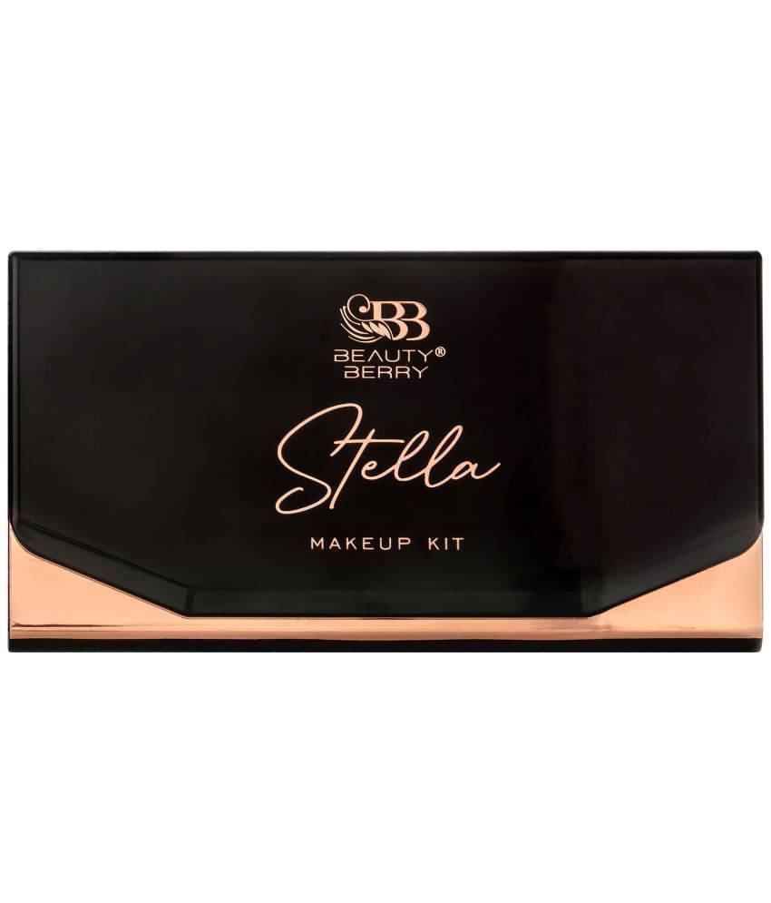 Beauty Berry Stella Makeup & Eyeshadow Palette with 3 Highlighter, 2 Compact Powder (Multicolor -02) Beauty Berry Stella Makeup & Eyeshadow Palette with 3 Highlighter, 2 Compact Powder (Multicolor -02)