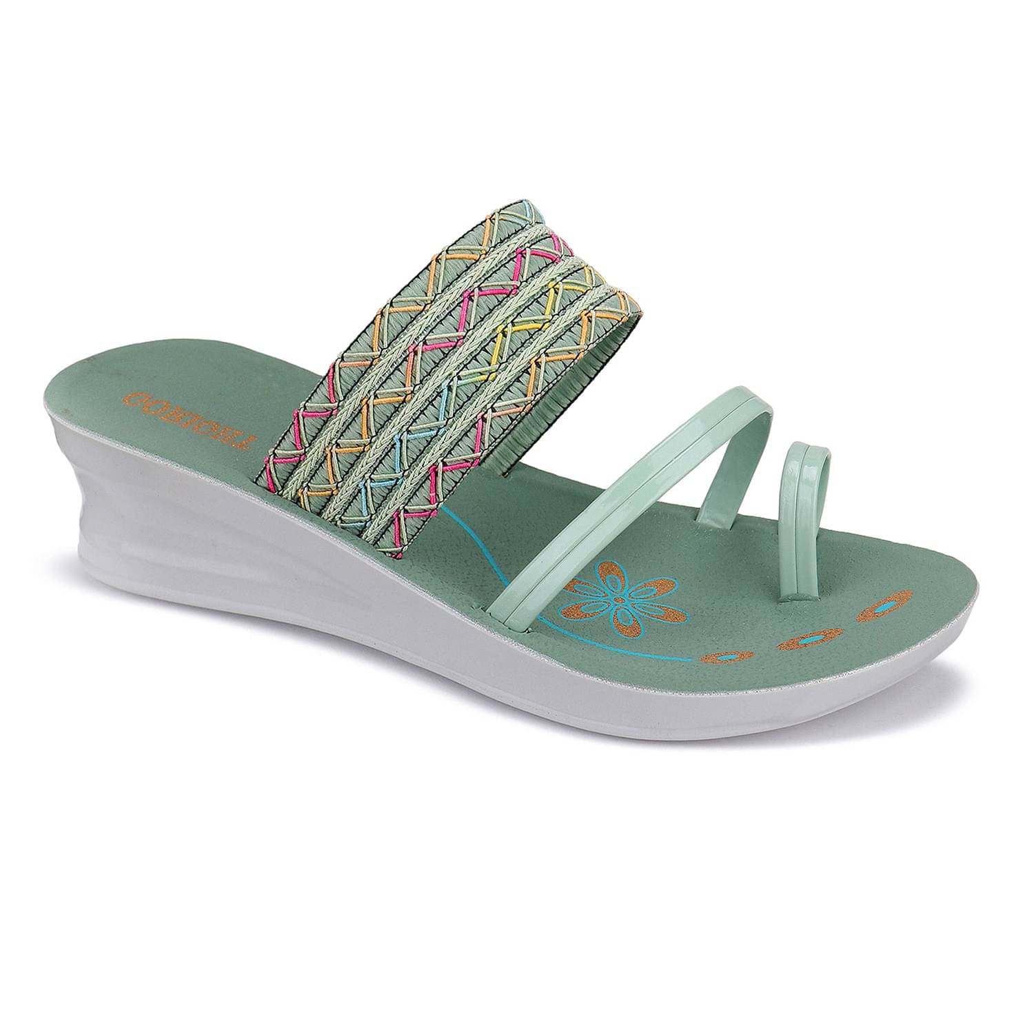     			Bersache Green Women's Flats