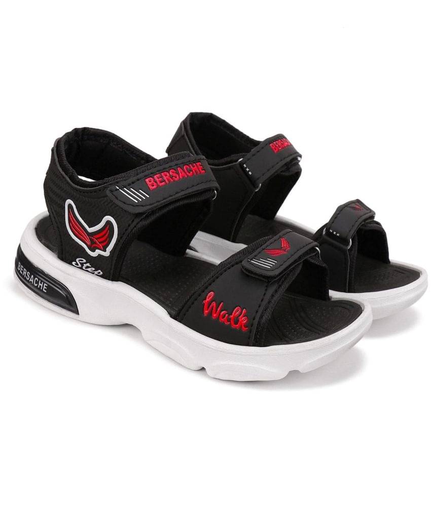     			Bersache Lightweight Stylish Sandal With High Quality Sole For kids(Black)