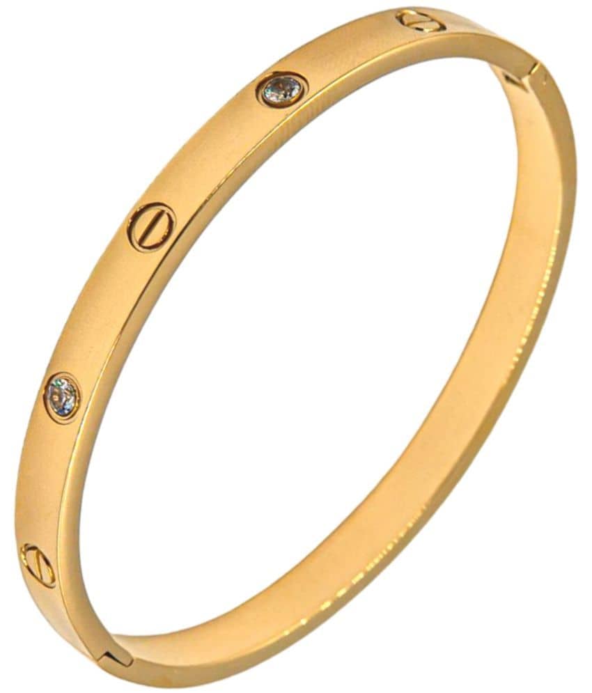 FASHION FRILL Gold Bracelet ( Pack of 1 ) - Bangles & Bracelets | Buy online on ZillyBuy