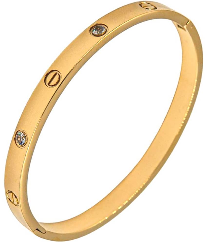 FASHION FRILL Gold Bracelet ( Pack of 1 ) - Bangles & Bracelets | Buy online on ZillyBuy