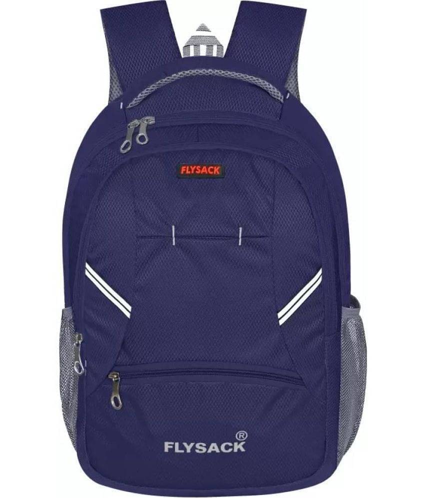     			FLYSACK Blue PU Backpack ( 30 Ltrs )