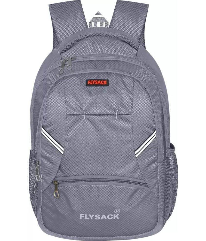     			FLYSACK Grey PU Backpack ( 30 Ltrs )