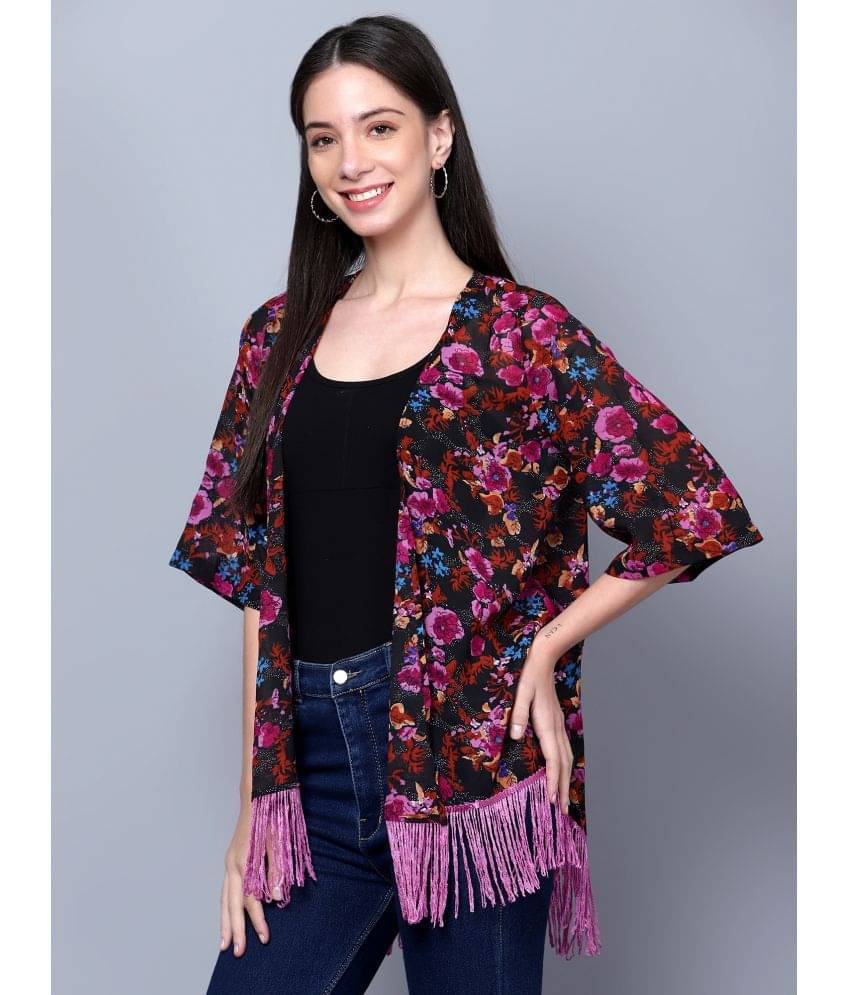     			GALWIZ Georgette Women's Shrugs - Purple ( )