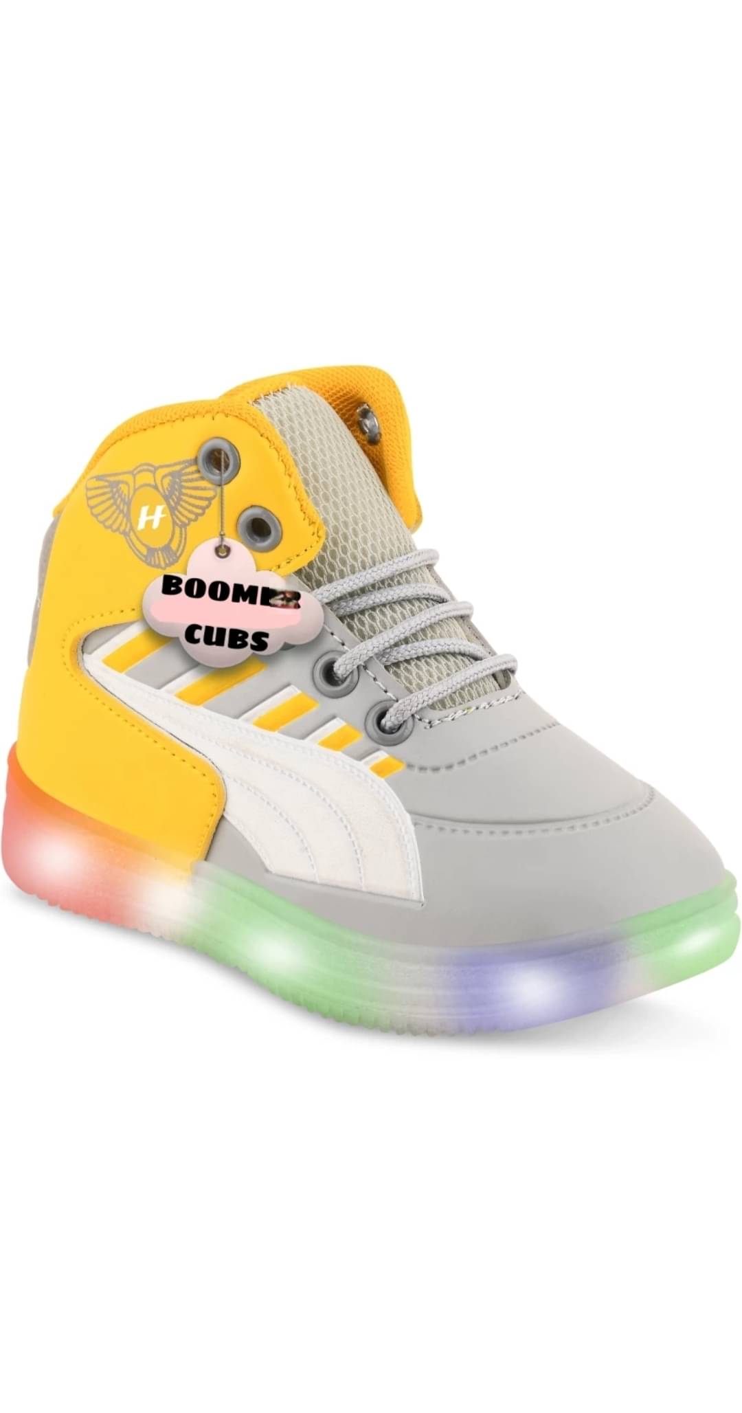 GLOBIN - Yellow Boy's LED Shoes ( 1 Pair ) GLOBIN - Yellow Boy's LED Shoes ( 1 Pair )