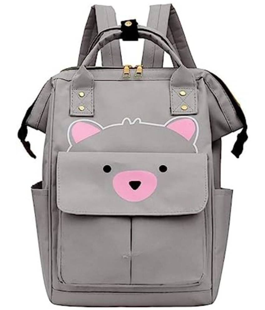     			House Of Quirk Grey Diaper Bags ( 1 Pc )
