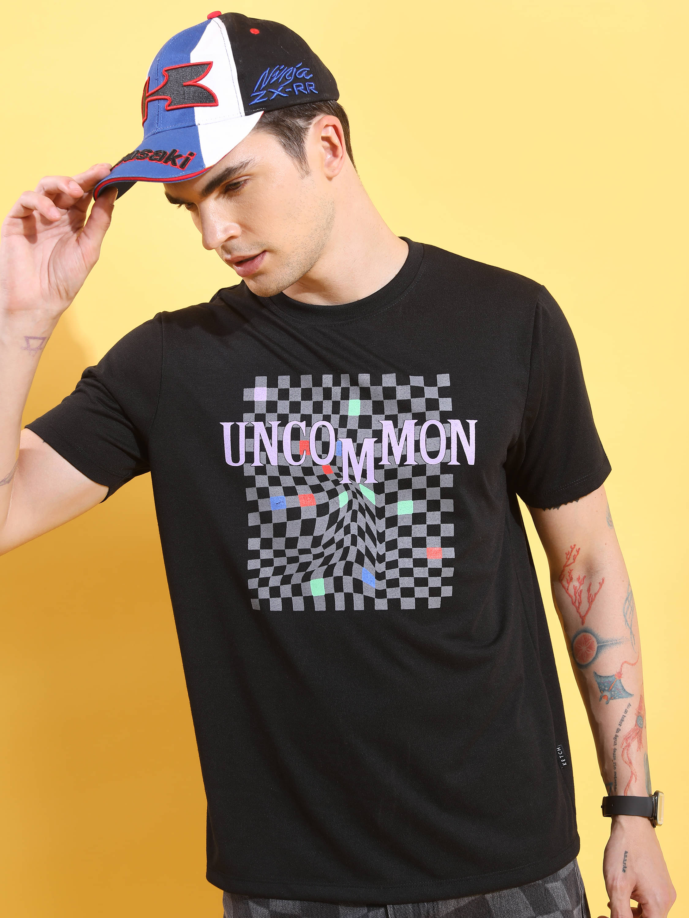Ketch Pack of 1 Polyester Relaxed Fit Men's T-Shirt ( Black ) Ketch Pack of 1 Polyester Relaxed Fit Men's T-Shirt ( Black )
