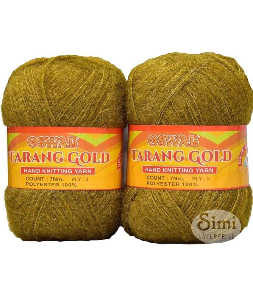     			Oswal Knitting Wool Yarn, Soft Fancy Feather Wool Mehndi 400 GMS Best Used with Knitting Needles, Soft Fancy Wool-CH Art-AFBD