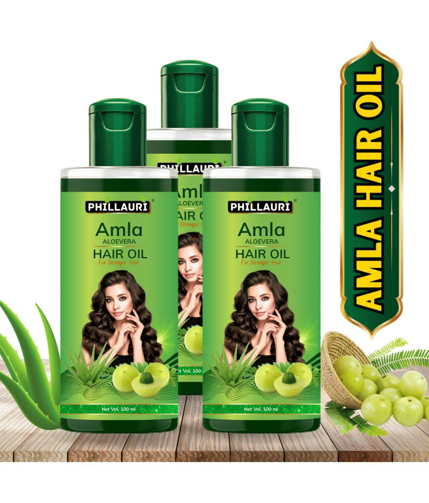     			Phillauri Anti Dandruff Amla Oil 300 ml ( Pack of 3 )