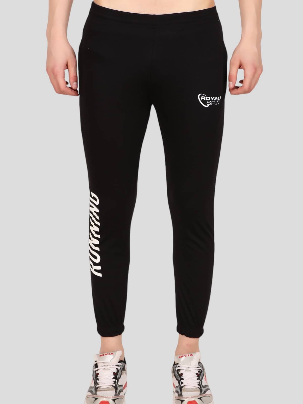     			Roya,l spin Black Polyester Men's Joggers ( Pack of 1 )