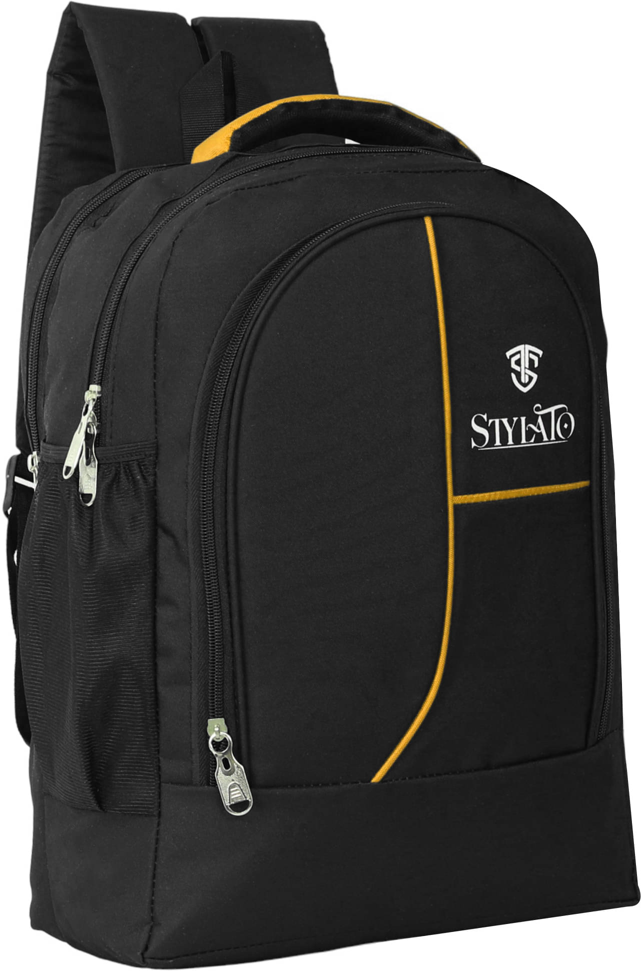     			STYLATO Yellow Polyester Backpack ( 22 Ltrs )