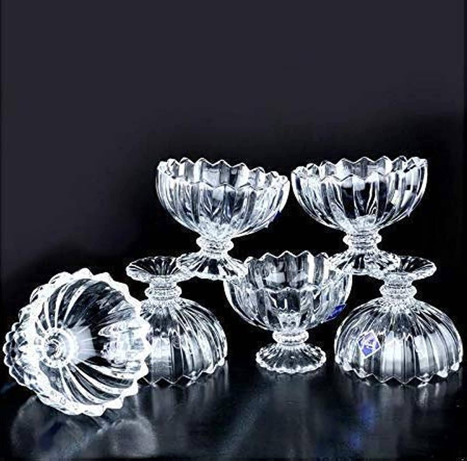 Somil Designer Ice Cream Bowl Glass Dessert Bowl 80 mL ( Set of 6 ) Somil Designer Ice Cream Bowl Glass Dessert Bowl 80 mL ( Set of 6 )