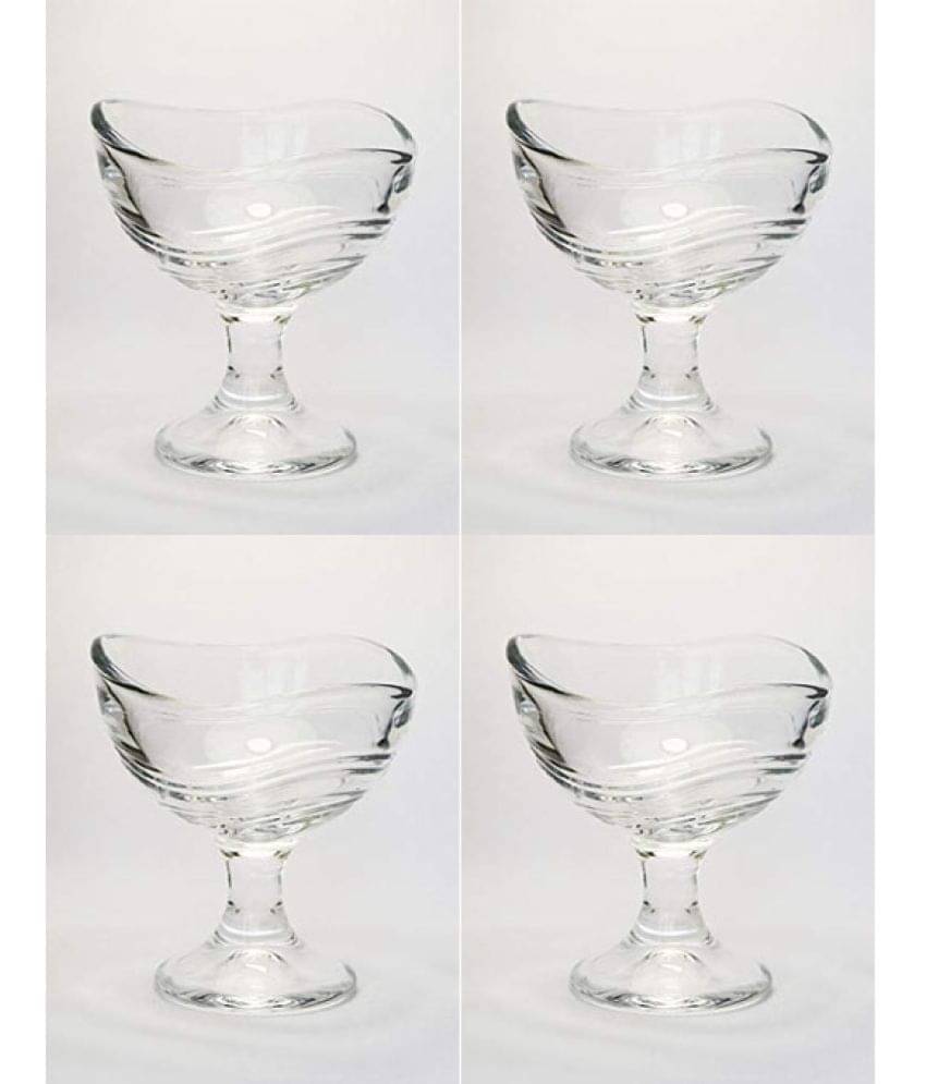 Somil Designer Ice Cream Bowl Glass Dessert Bowl 100 mL ( Set of 4 ) Somil Designer Ice Cream Bowl Glass Dessert Bowl 100 mL ( Set of 4 )