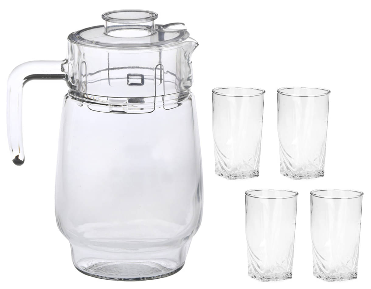 Somil Jug & Glass Set- A10 Glass Jug and Glass Combo 1750 mL Somil Jug & Glass Set- A10 Glass Jug and Glass Combo 1750 mL