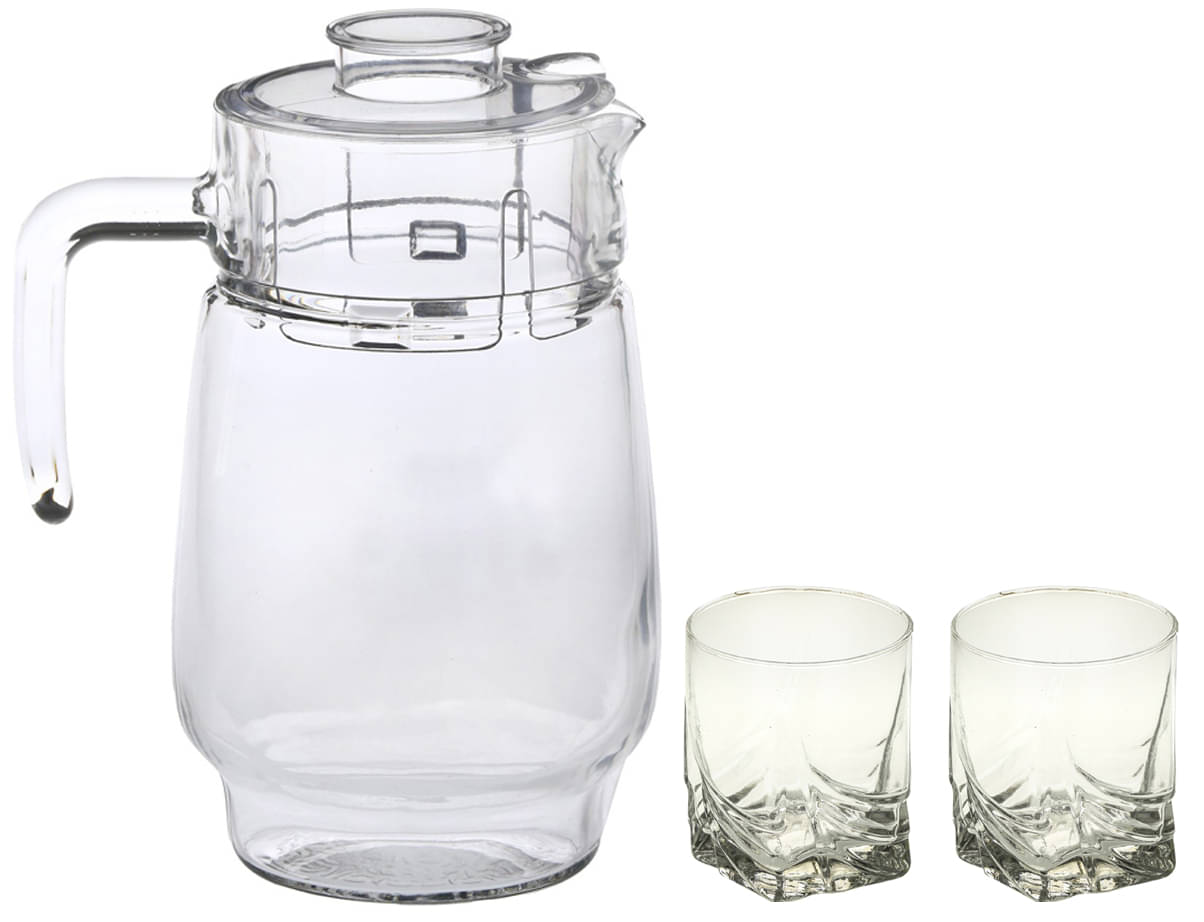 Somil Jug & Glass Set- A19 Glass Jug and Glass Combo 1750 mL Somil Jug & Glass Set- A19 Glass Jug and Glass Combo 1750 mL