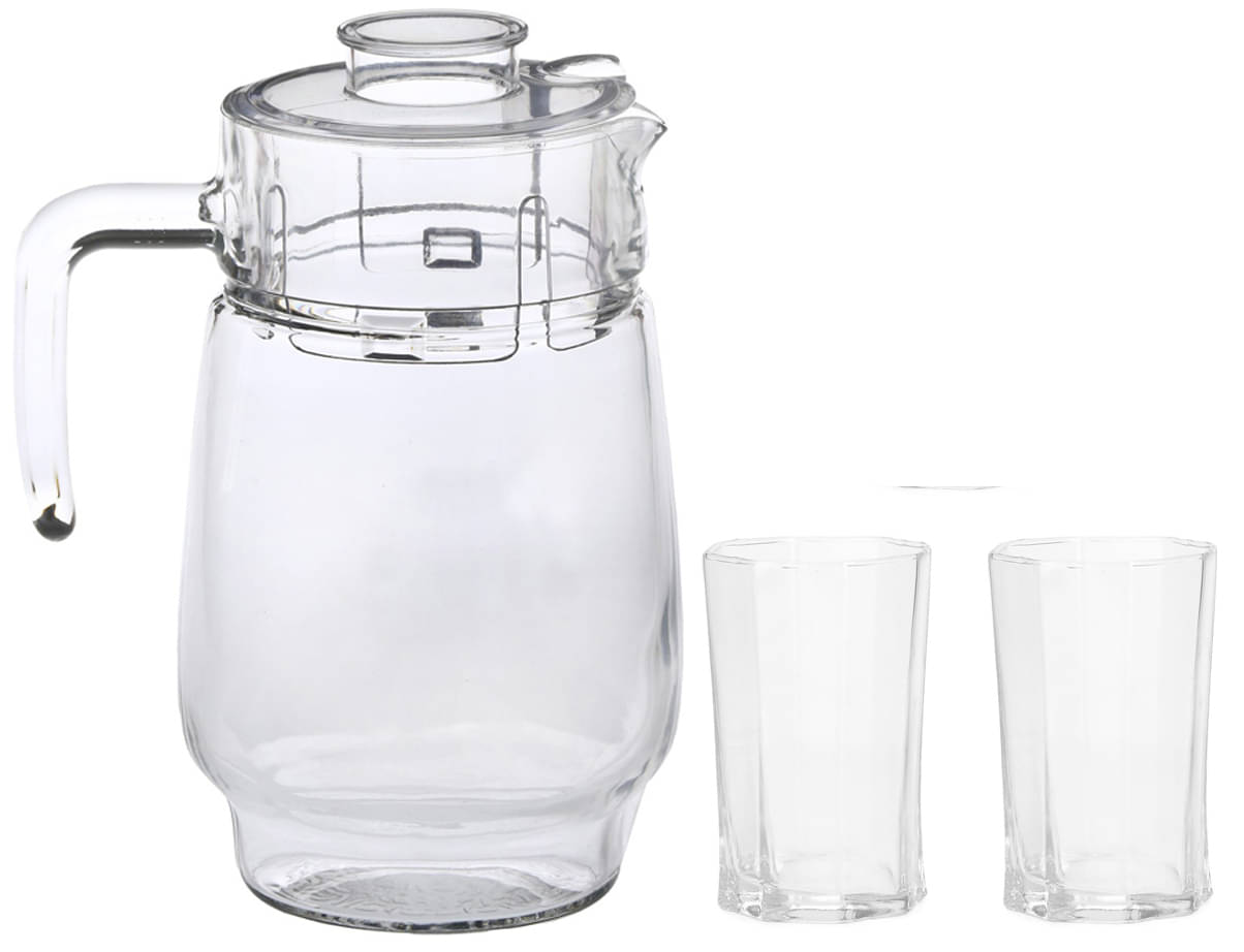 Somil Jug & Glass Set- A25 Glass Jug and Glass Combo 1750 mL Somil Jug & Glass Set- A25 Glass Jug and Glass Combo 1750 mL