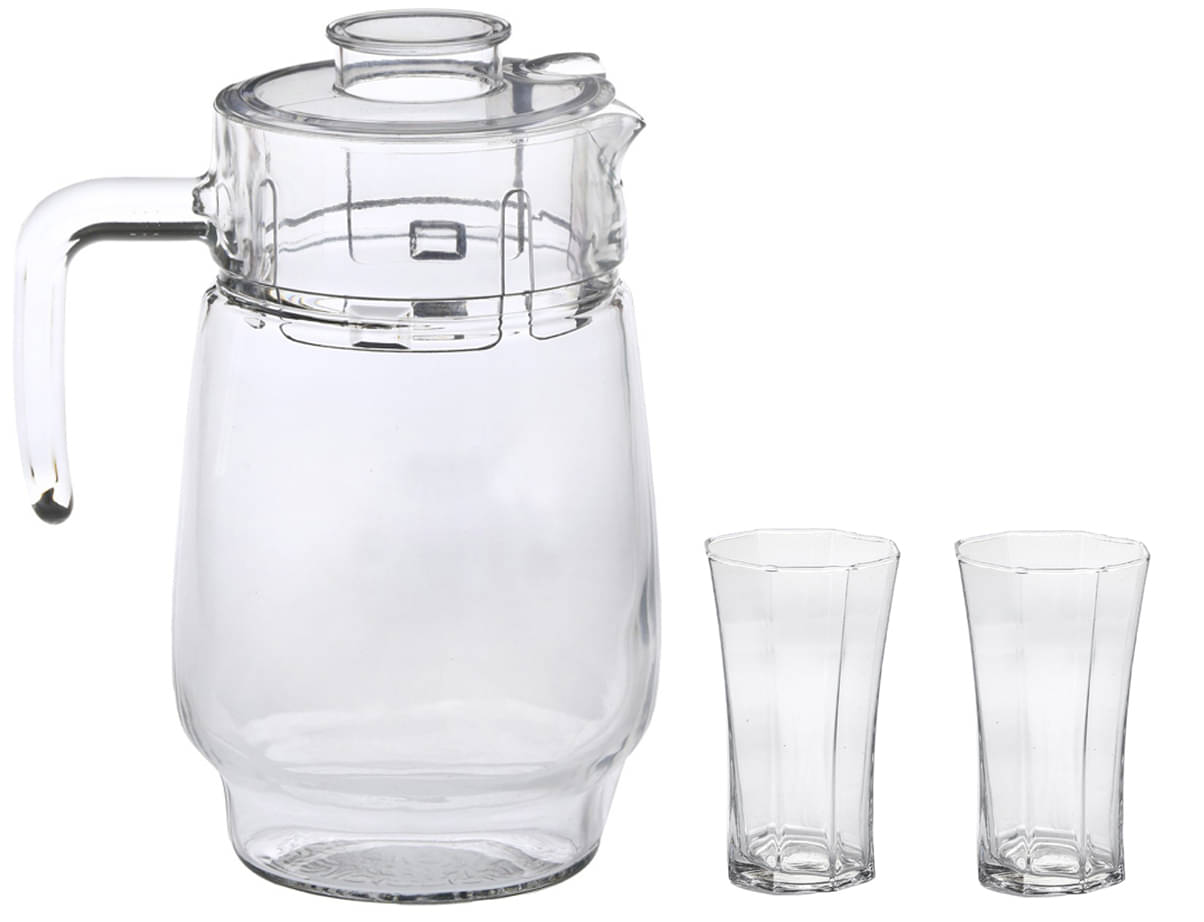 Somil Jug & Glass Set- A27 Glass Jug and Glass Combo 1750 mL Somil Jug & Glass Set- A27 Glass Jug and Glass Combo 1750 mL