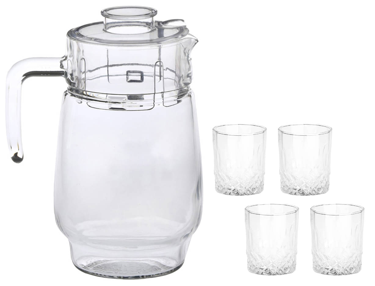 Somil Jug & Glass Set- A36 Glass Jug and Glass Combo 1750 mL Somil Jug & Glass Set- A36 Glass Jug and Glass Combo 1750 mL