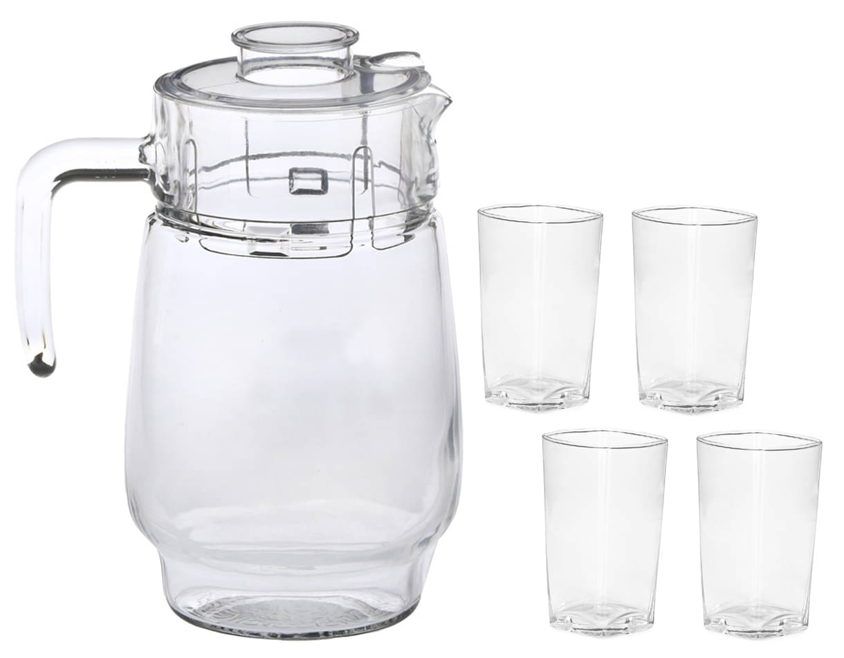 Somil Jug & Glass Set- A6 Glass Jug and Glass Combo 1750 mL Somil Jug & Glass Set- A6 Glass Jug and Glass Combo 1750 mL