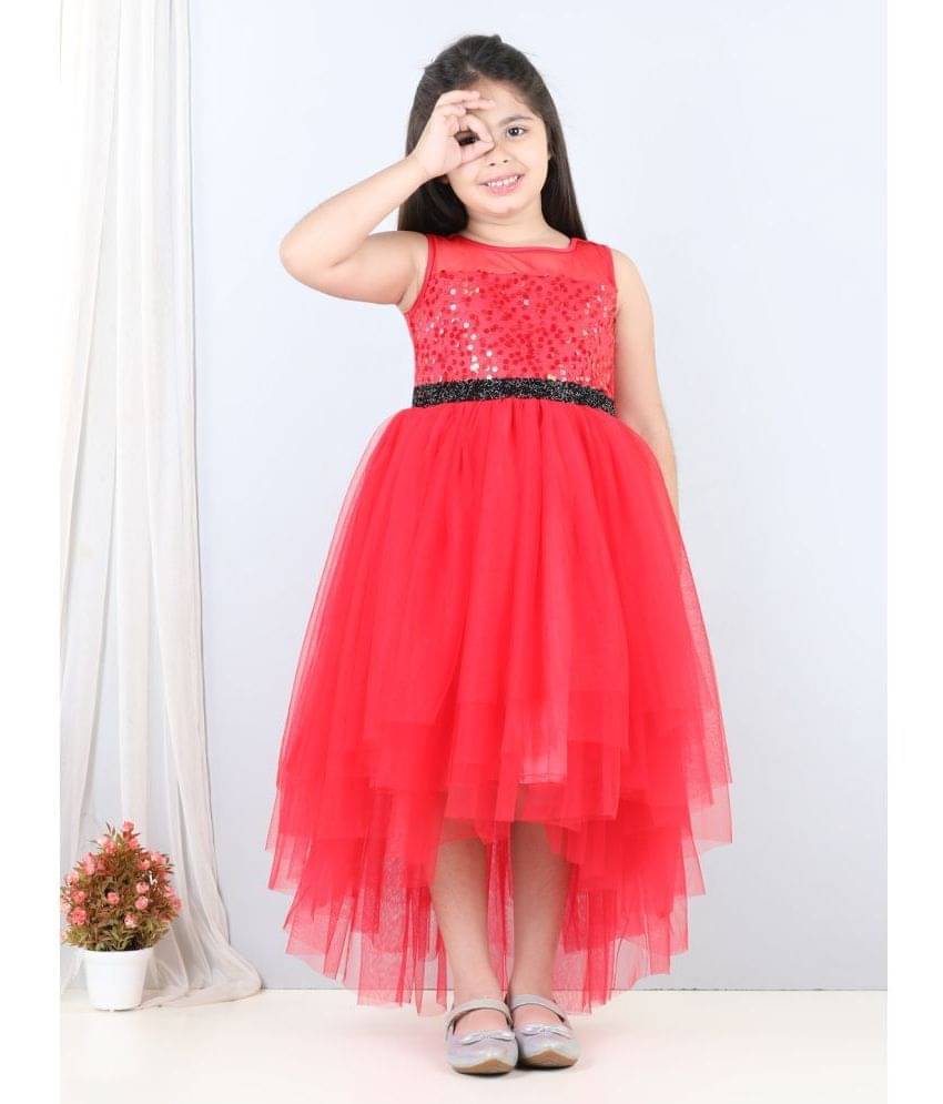 Toy Balloon Kids Net Frock For Girls ( Pack of 1 , Red ) Toy Balloon Kids Net Frock For Girls ( Pack of 1 , Red )