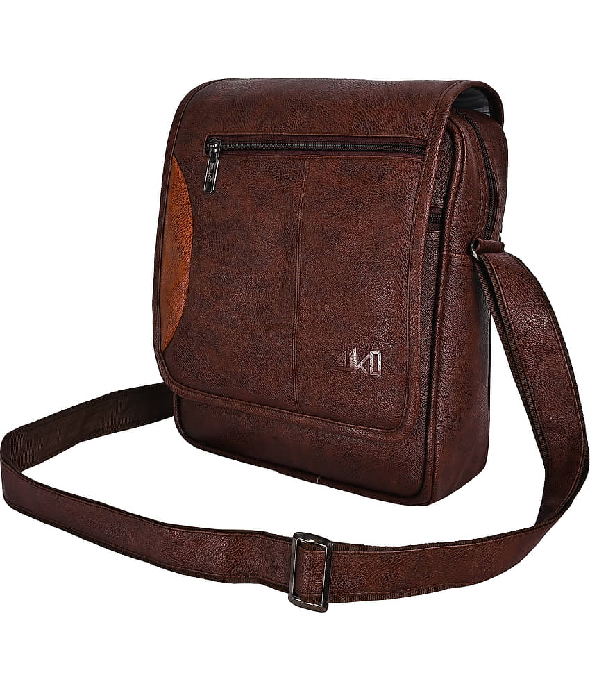 ZAIKO BAGS Tan Solid Messenger Bag - Handbags | Buy online on ZillyBuy