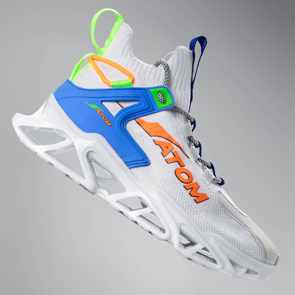     			ATOM Hollow Man White Men's Sneakers