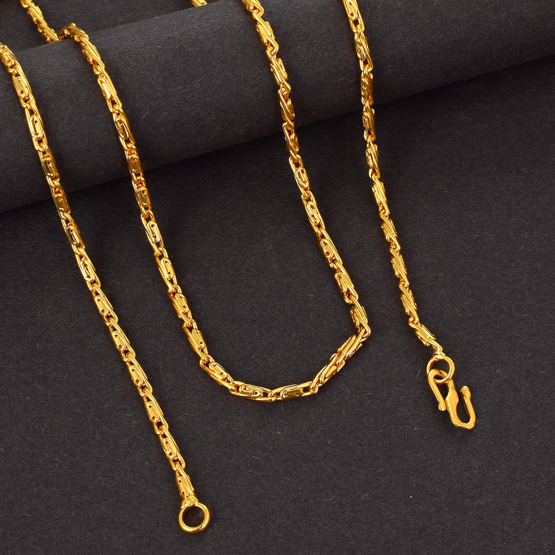 ADMIER Gold Plated Chain ( Set of 1 )
