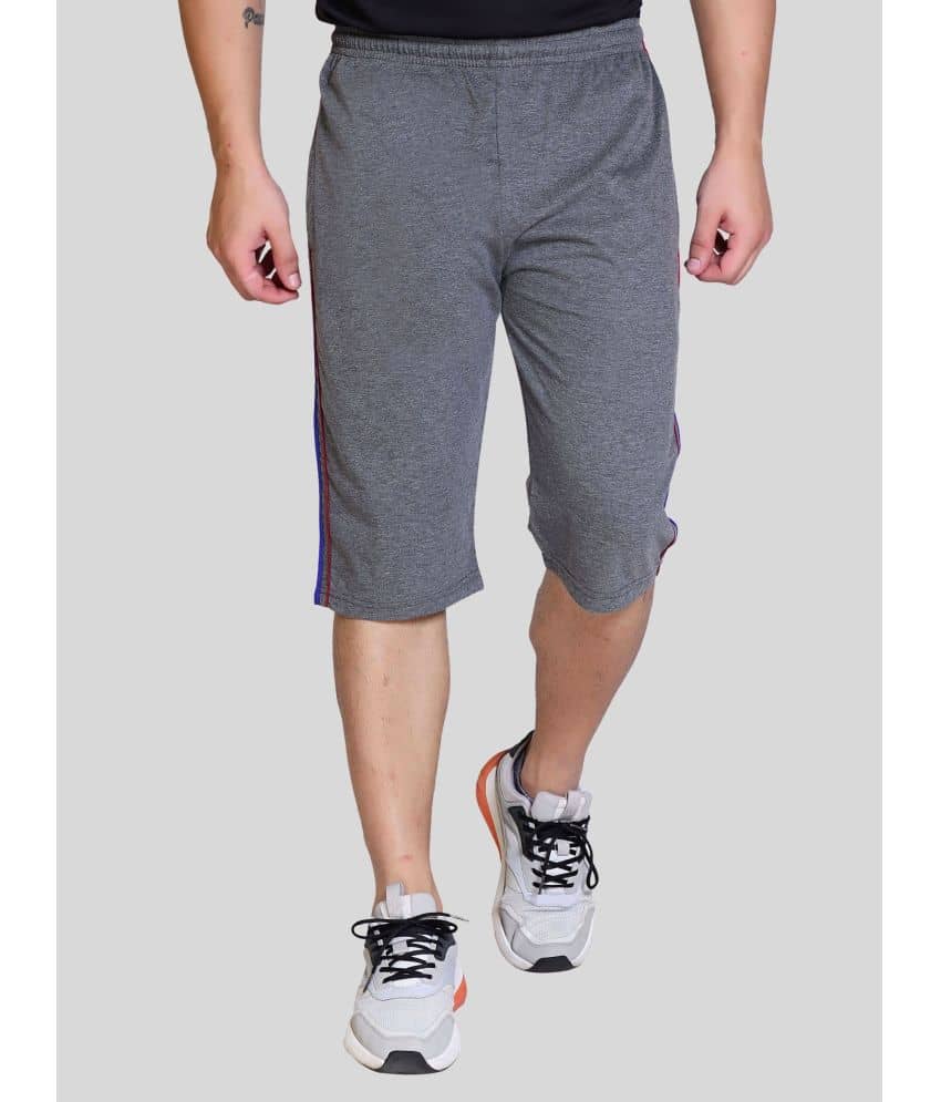 AXYS Navy Cotton Blend Men's Three-Fourths ( Pack of 1 ) - Shorts | Buy online on ZillyBuy