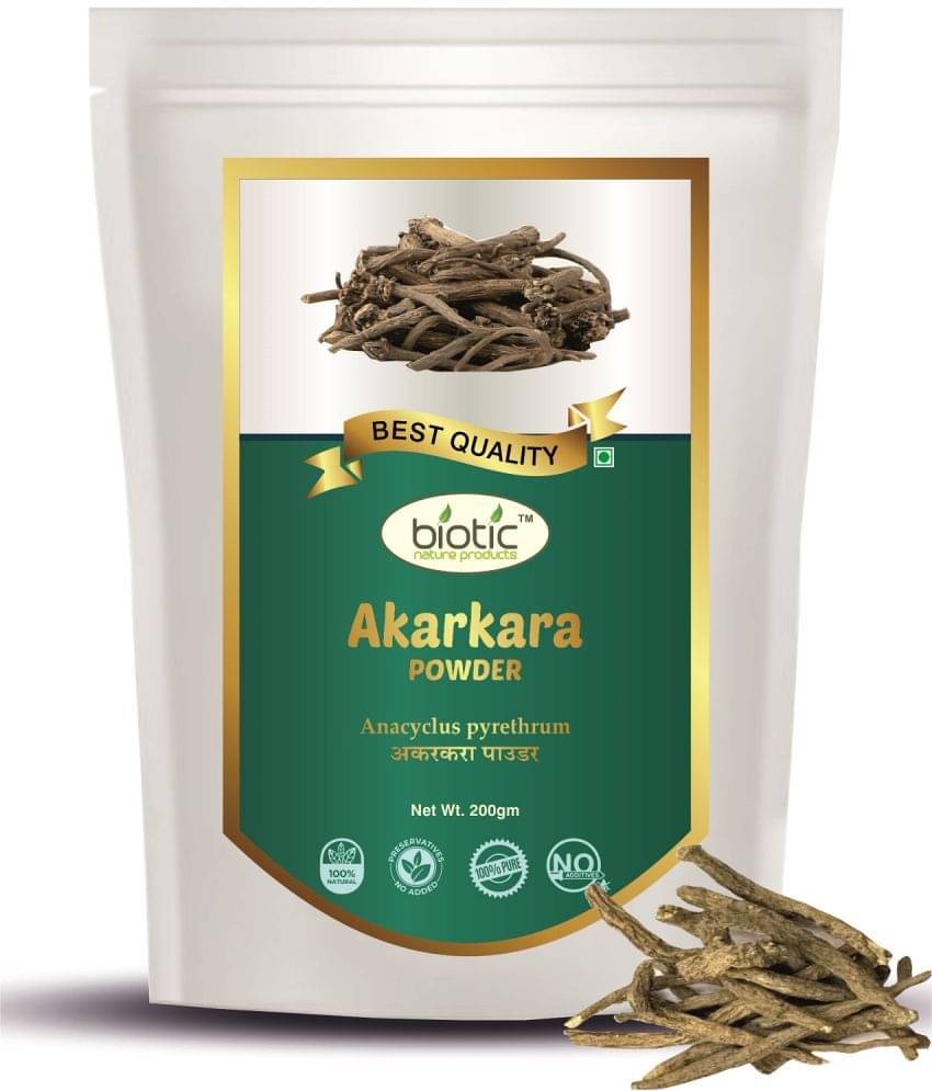 Biotic Akarkara Roots Powder - Pellitory Root Powder 200 gm     			Biotic Akarkara Roots Powder - Pellitory Root Powder 200 gm