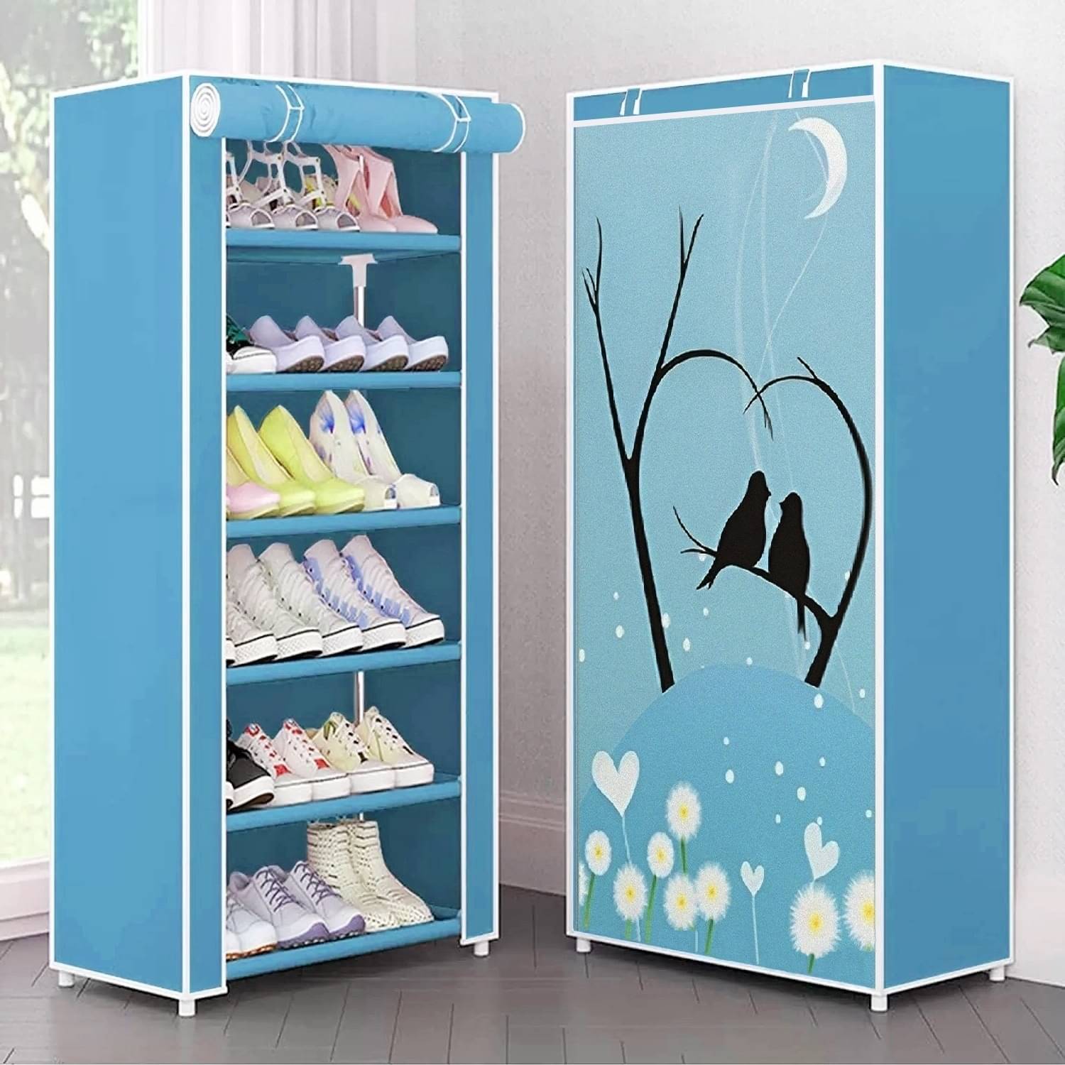     			CMerchants Metal More Than 5 Tier Shoe Rack Sky Blue