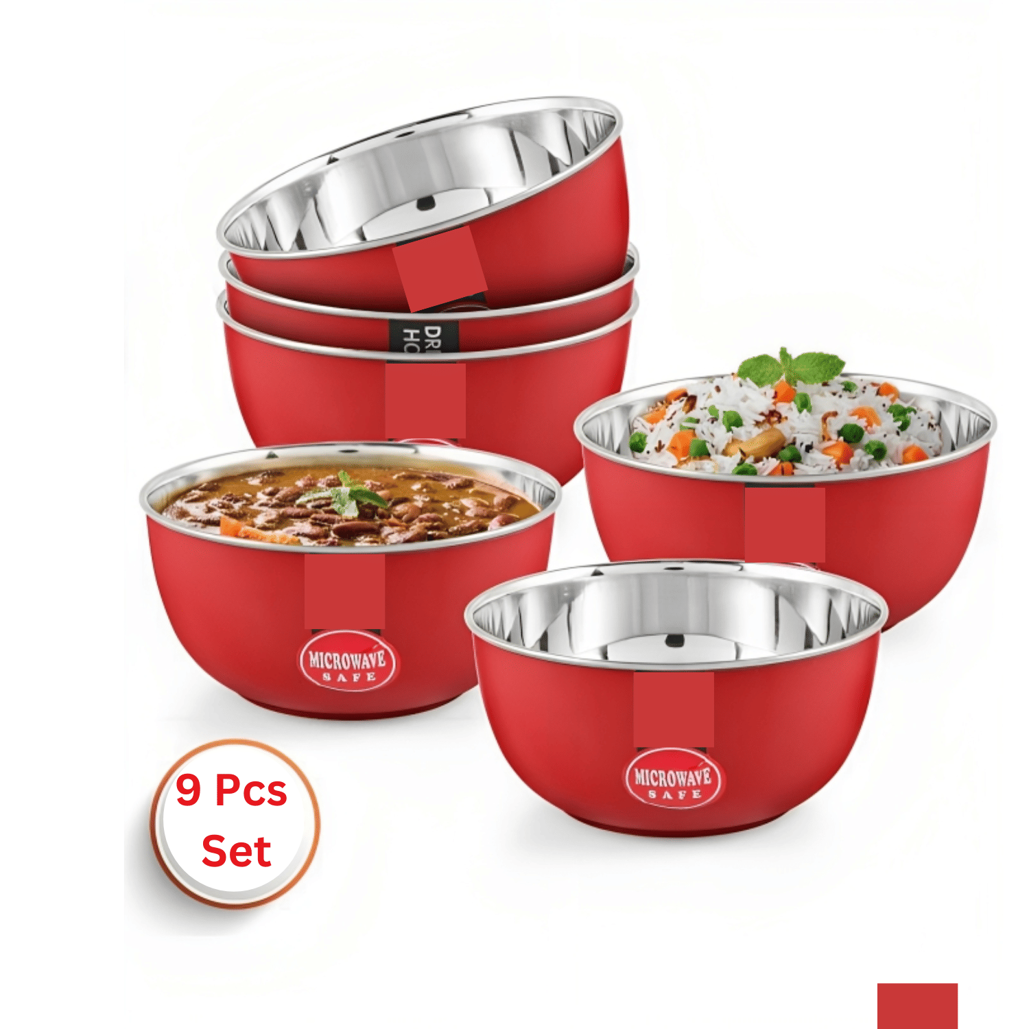     			Kitcorner Steel Mixing Bowl 9 Pc