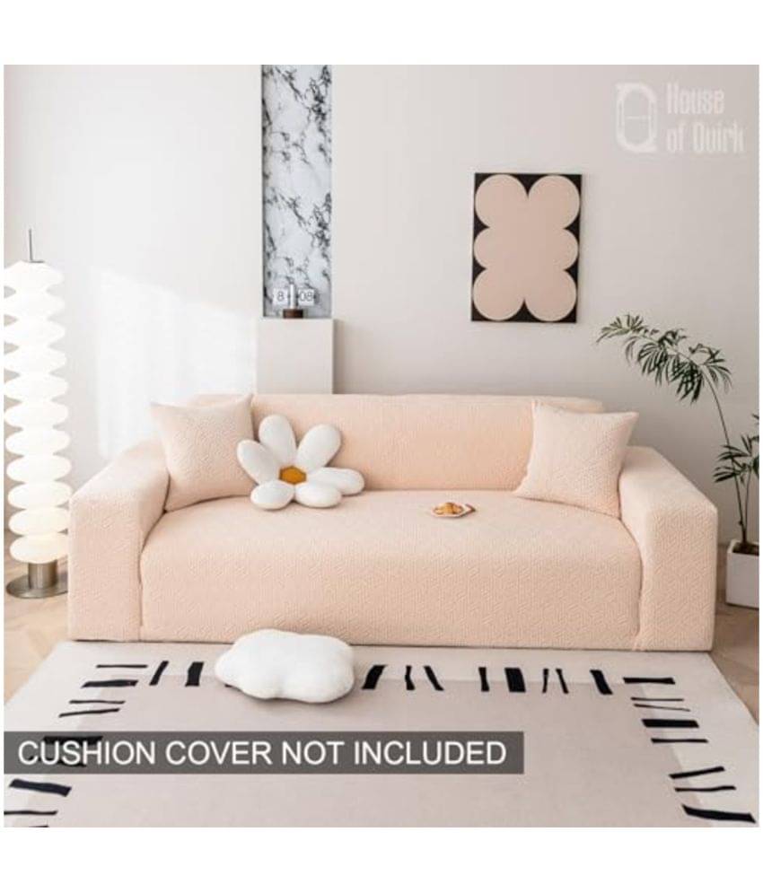     			House Of Quirk 1 Seater Polyester Sofa Cover ( Pack of 1 )