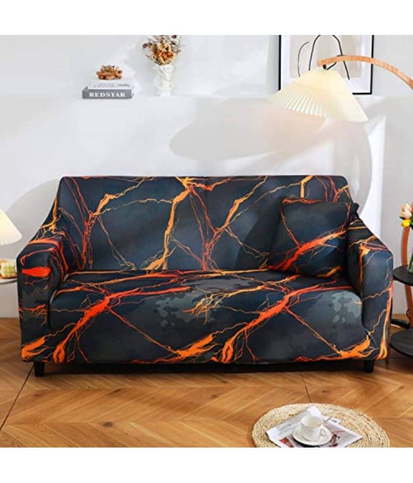     			House Of Quirk 1 Seater Polyester Sofa Cover ( Pack of 1 )